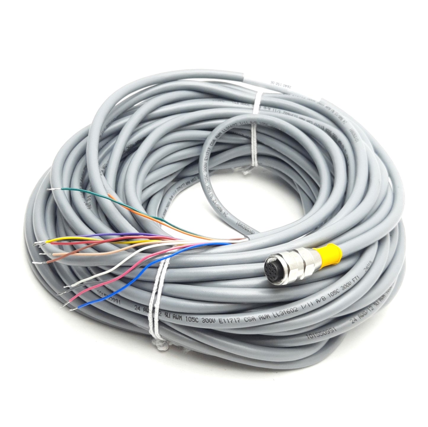 New Turck RKC 12T-17 Single End Cordset, M12 12-Pin Female To Leads, 17m Length