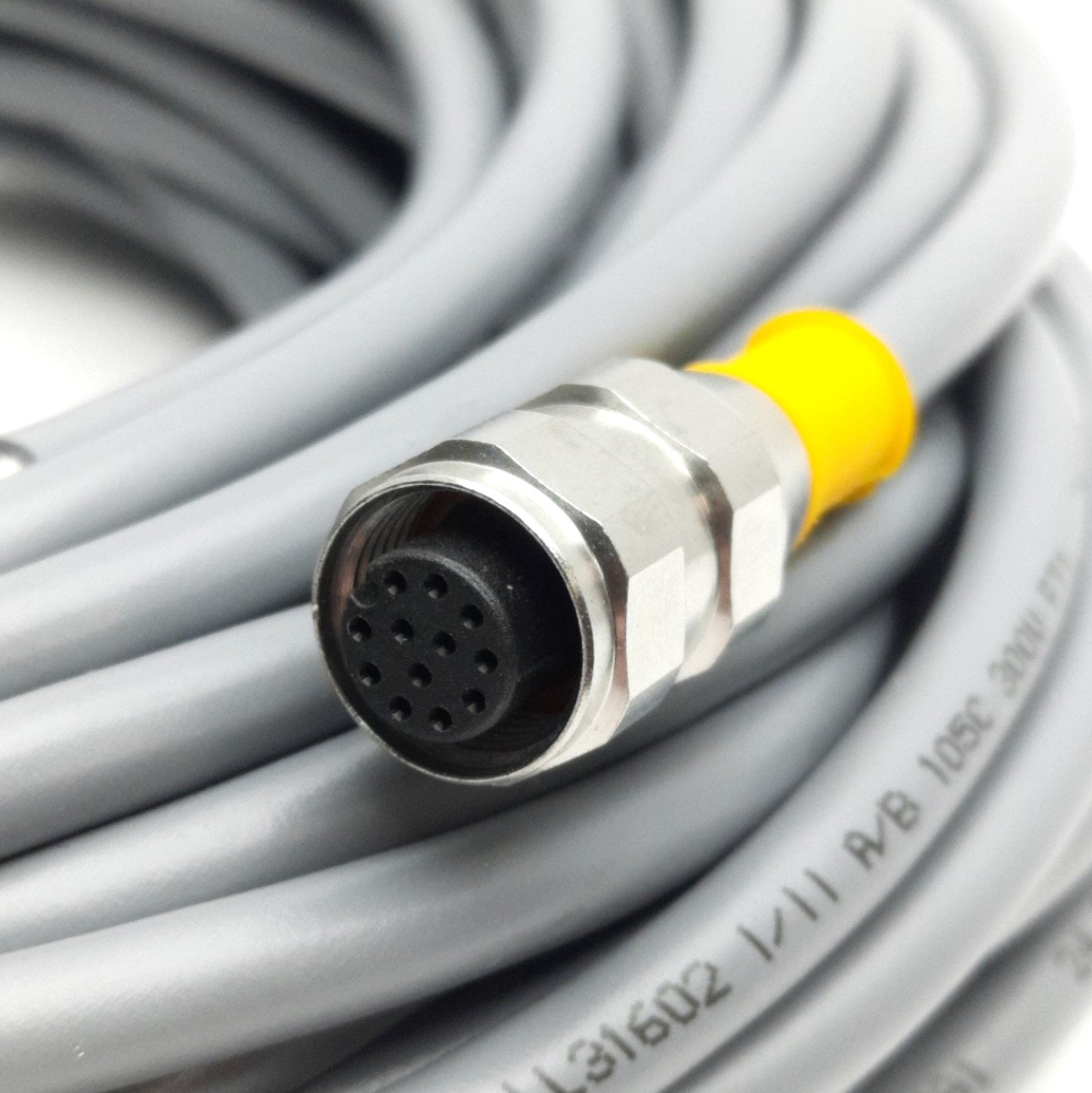 New Turck RKC 12T-17 Single End Cordset, M12 12-Pin Female To Leads, 17m Length