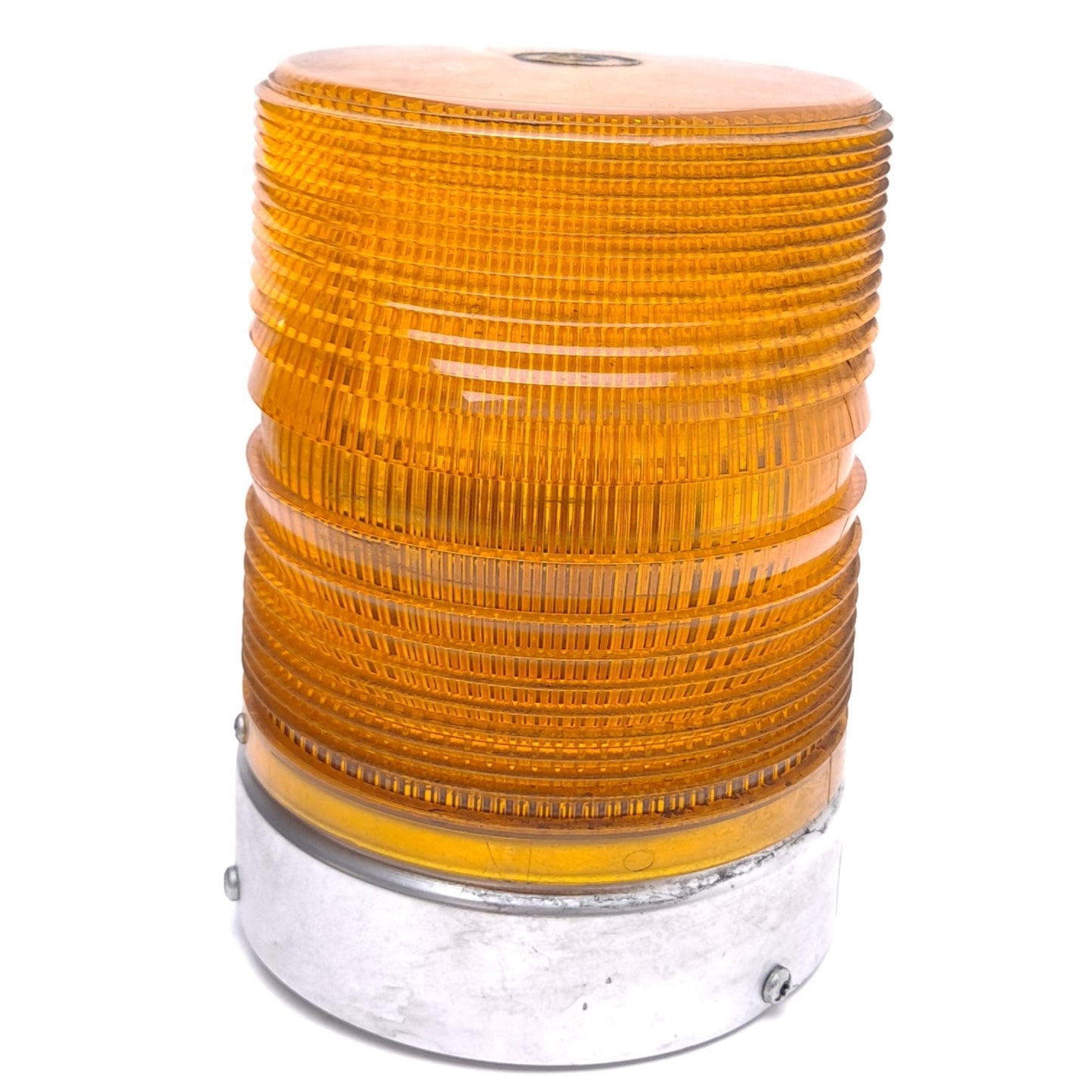 Used Federal Signal 131ST-120A Strobe Warning Light, 120VAC, Amber Lens, 1/2in NPT