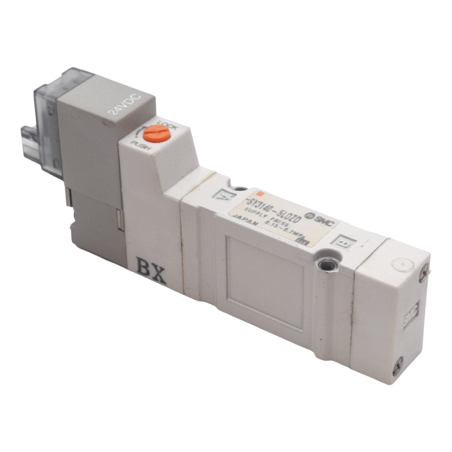 Used SMC SY3140-5LOZD Solenoid Valve, 2-Position Single, 0.15-0.7MPa, 24VDC Coil