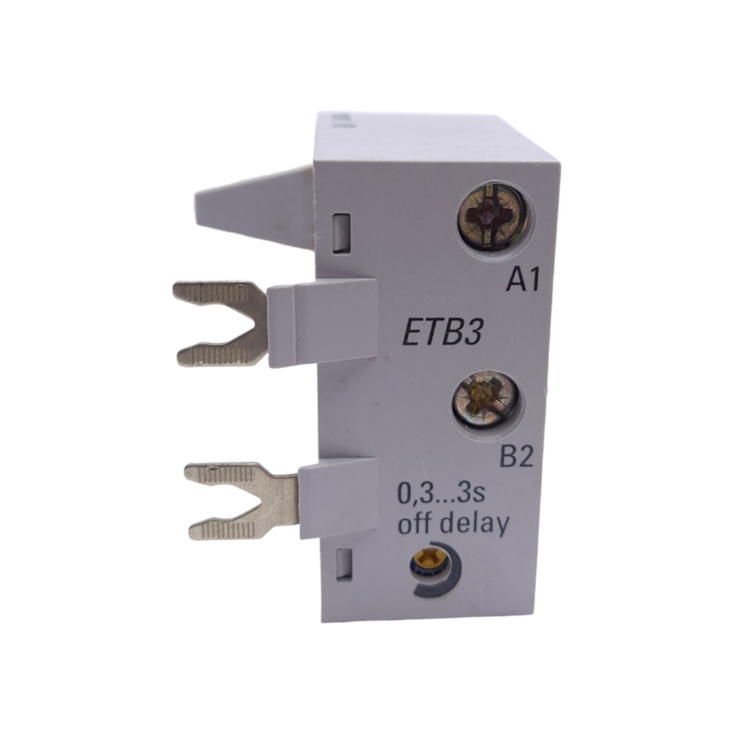Used Allen Bradley 100-ETB3 Electronic Timing Module, Off-Delay 0.3-3 Sec, 110-240VAC