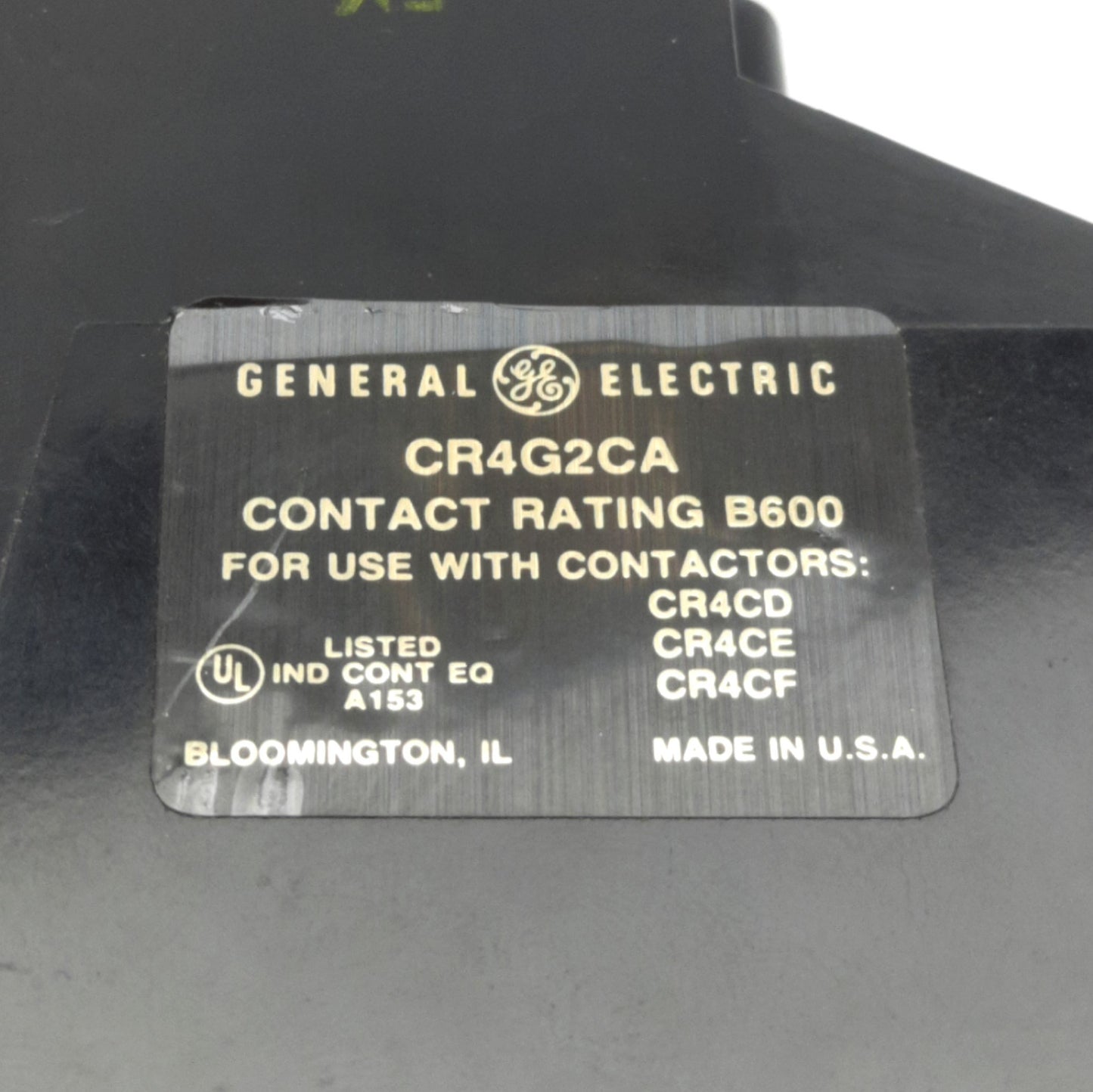 Used General Electric CR4G2CA Magnetic Reset, 3-Pole, NEMA B600, 600VAC/30A Max
