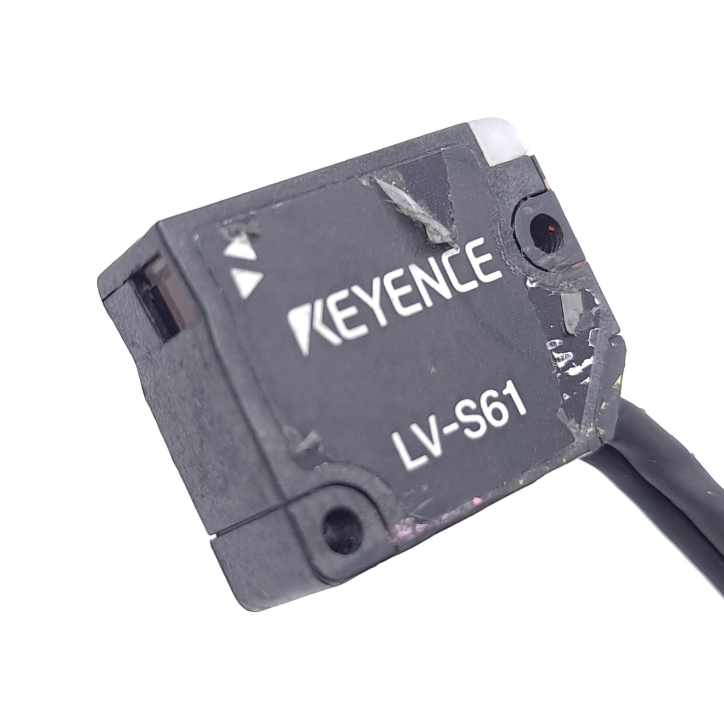 Used Keyence LV-S61 Retro-Reflective Sensor Head, 0.5-2.5m Detecting Distance