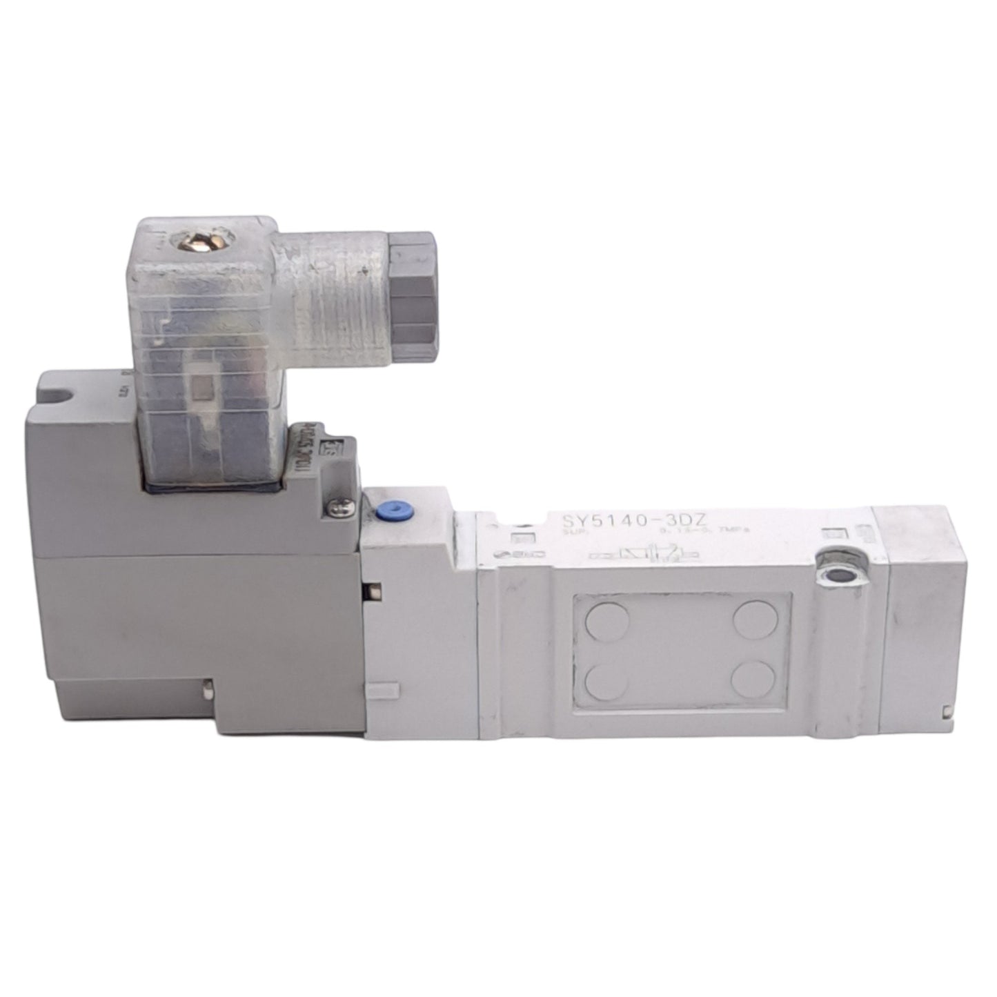 Used SMC SY5140-3DZ Solenoid Valve, 2-Position 5-Port, 0.15-0.7MPa, 110VAC Coil