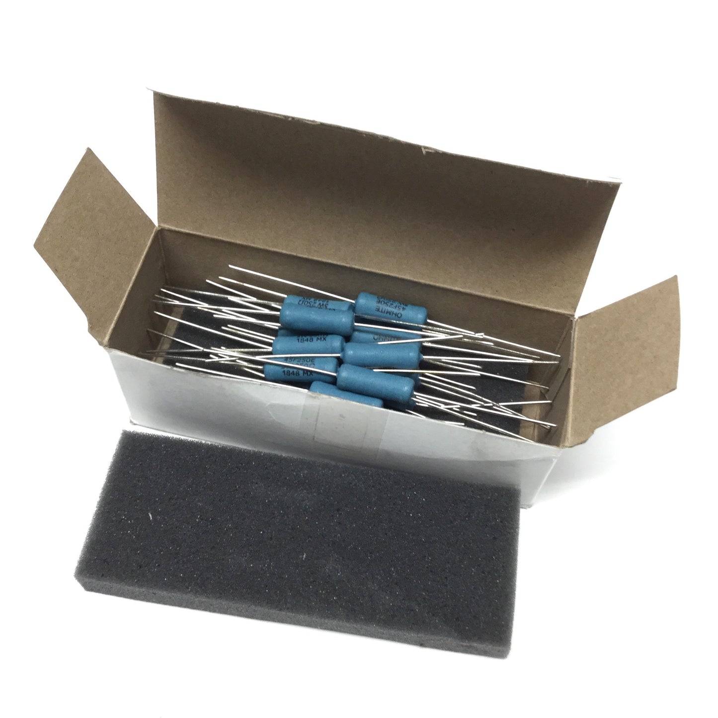 New Lot of 25 Ohmite 45F250E Axial Wirewound Resistors 5W +/-1% 460V, 250 Ohm