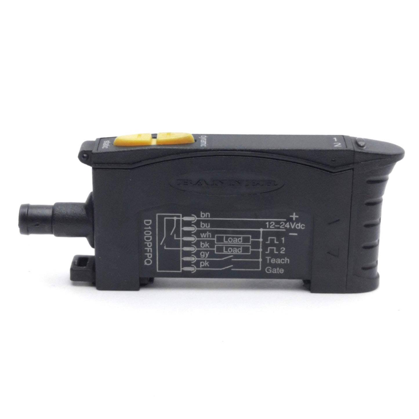 Used Banner D10DPFPQ Fiber Optic Sensor Amplifier, M8, Input 12-24VDC, Output 2-PNP