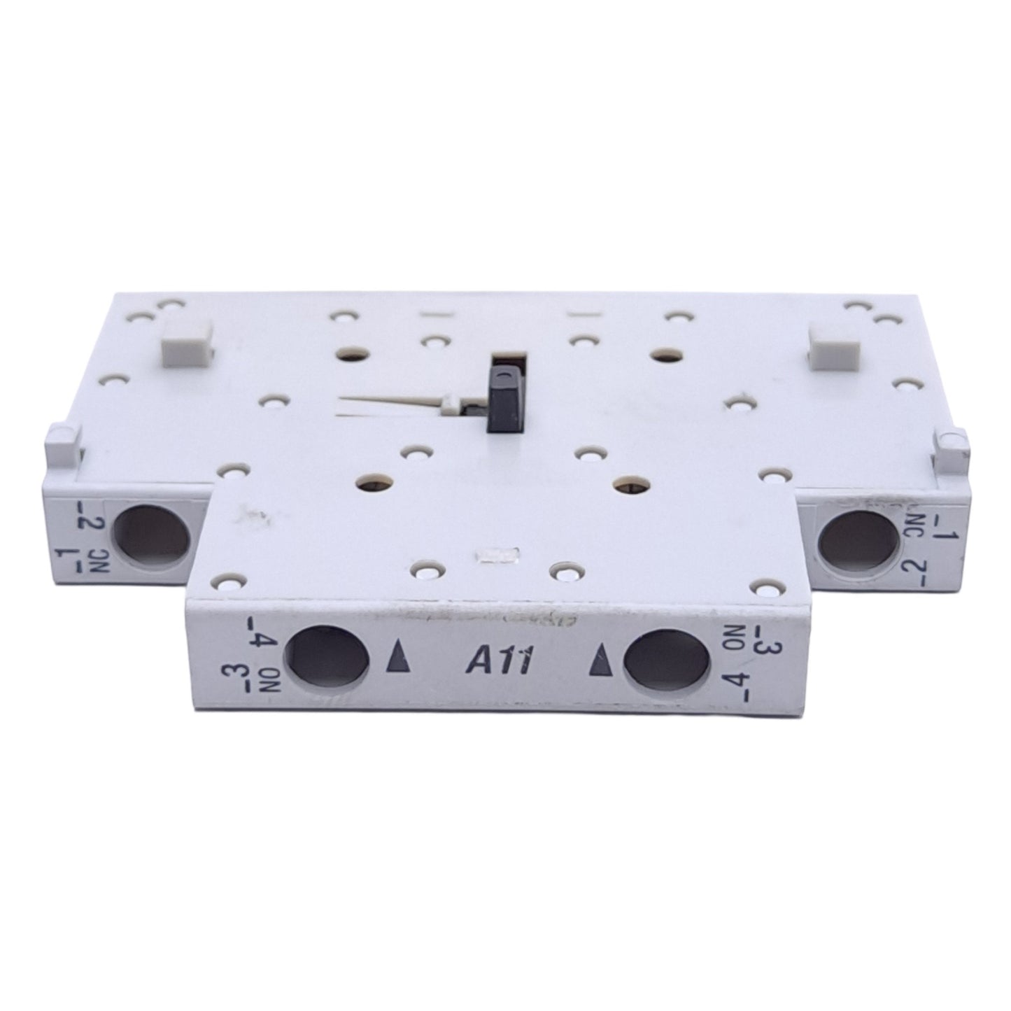 Used Allen Bradley 100-SA11 Auxiliary Contact Block, 1 NO 1 NC, For 100-C & 700-CF