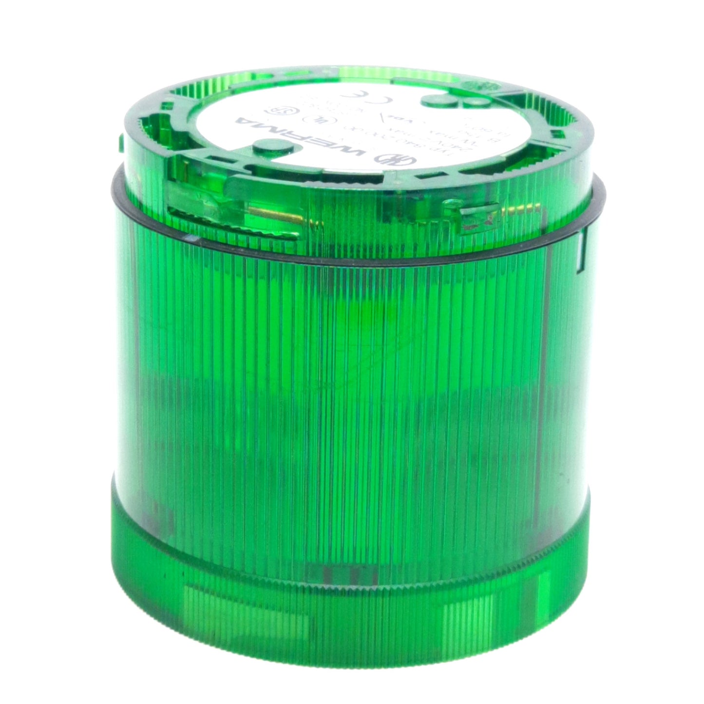 Used Werma 840.200.00 Signal Tower Stack Light Module, ø70mm, 240V Max, Green