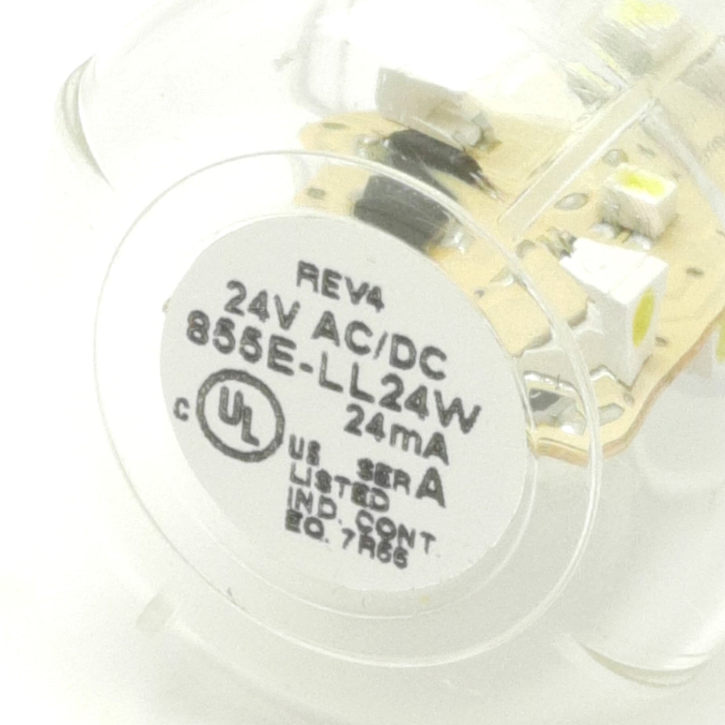 Used Allen Bradley 855E-LL24W Signal Tower Stack Light LED Module, 24V, White