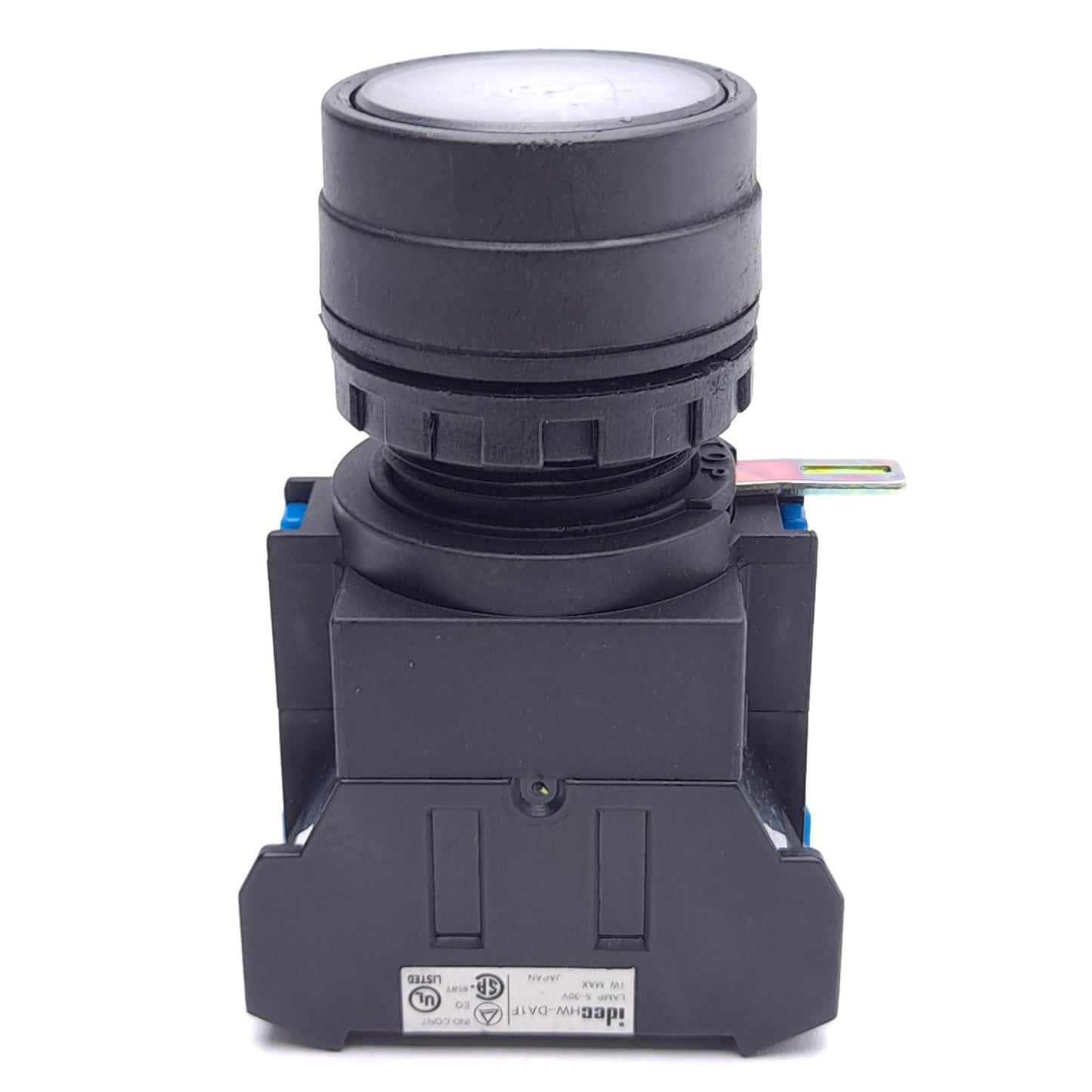 Used IDEC HW1L-M1F01QD-W-24V Pushbutton, 1 NC, Momentary, Illuminated, 24VAC/DC