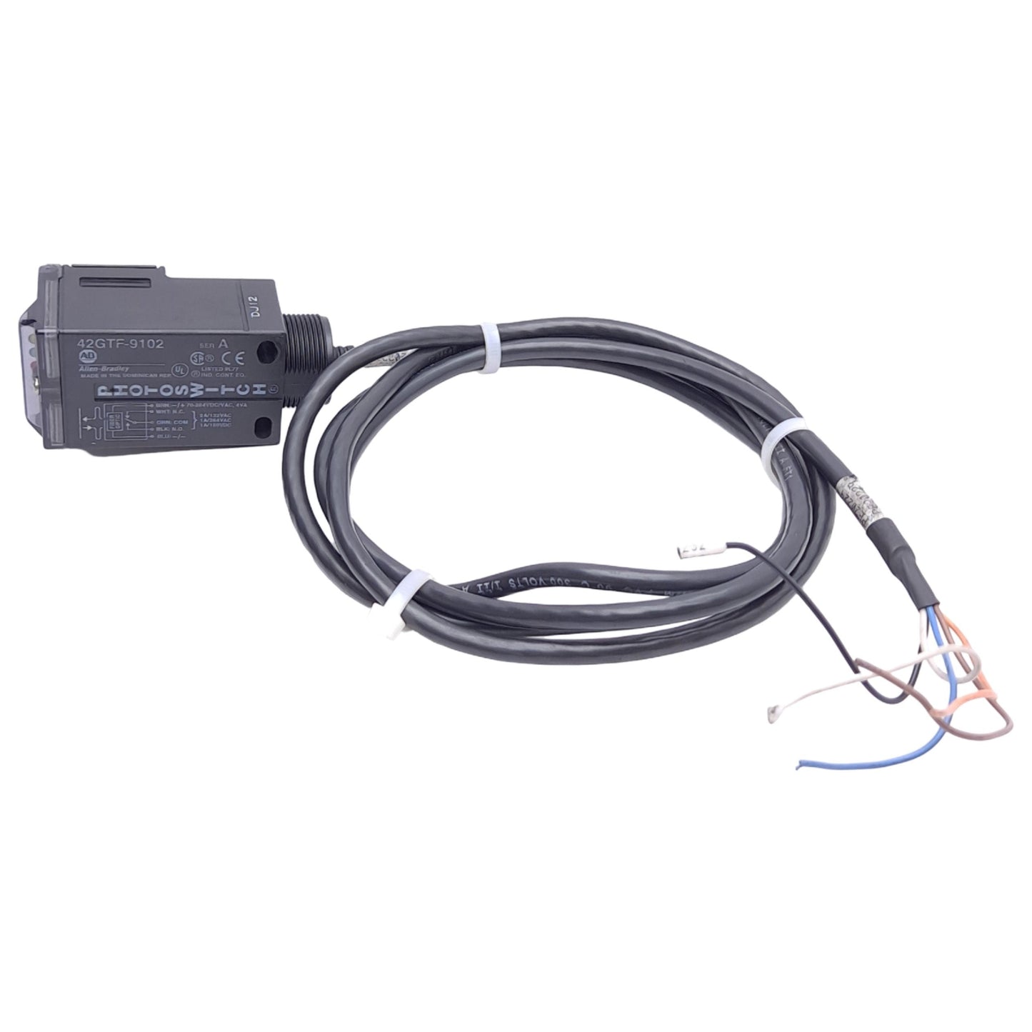 Used Allen Bradley 42GTF-9102 Photoswitch Photoelectric Sensor, 70-264VAC/DC