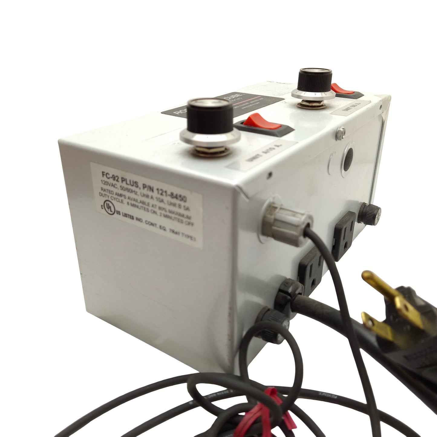 Used Rodix 121-8450 FC-92 Plus Feeder Cube Dual Controller, 120VAC In, 0-120VAC Out