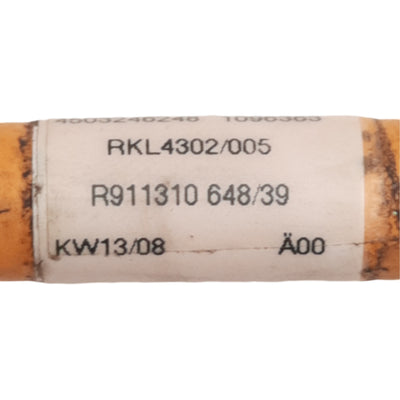 Used Rexroth RKL4302/005 Servo Motor Power Cable, 600V, M23 9-Pin RLS1101, 5m