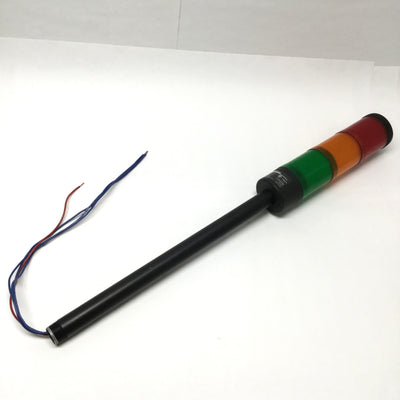 Used Cutler-Hammer E26BL Stack Light Signal Beacon Tower Red, Amber, Green 24V