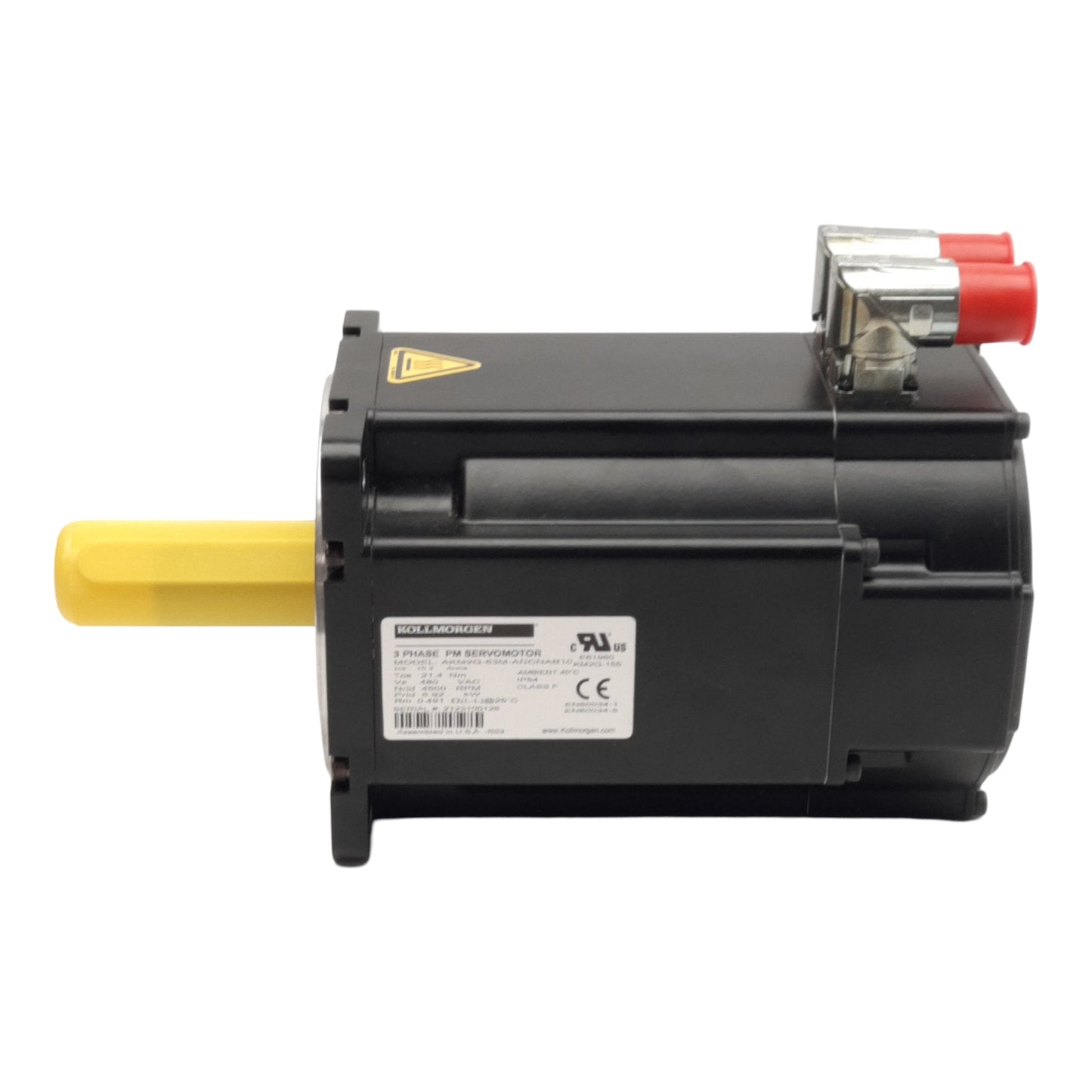 New Kollmorgen AKM2G-63M-ANCNAB10 Servo Motor 3Ø 480VAC 15.2A 5.92kW 4500RPM 21.4Nm