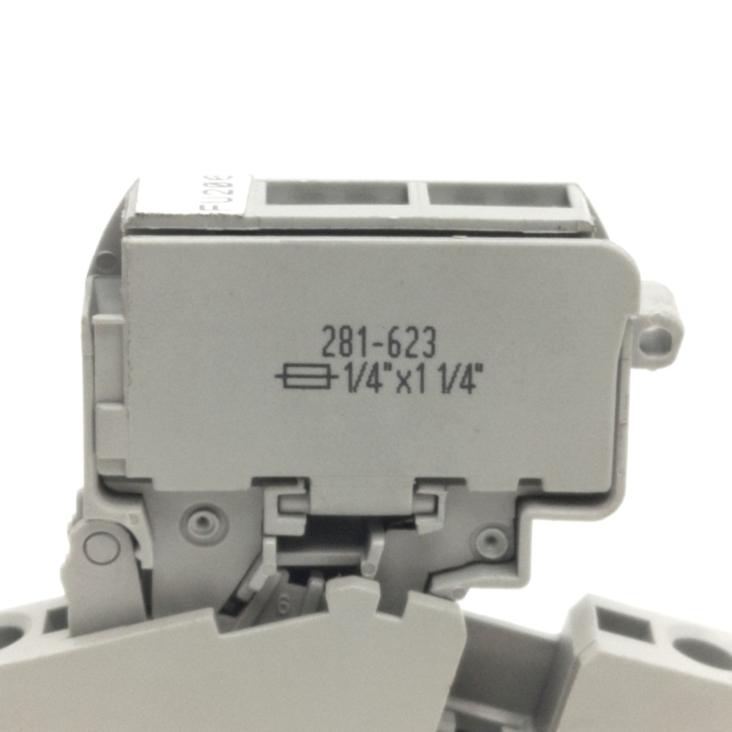 Used Lot of 2 Wago 281-623 2 Conductor Fuse Terminal Block 800V, 10A