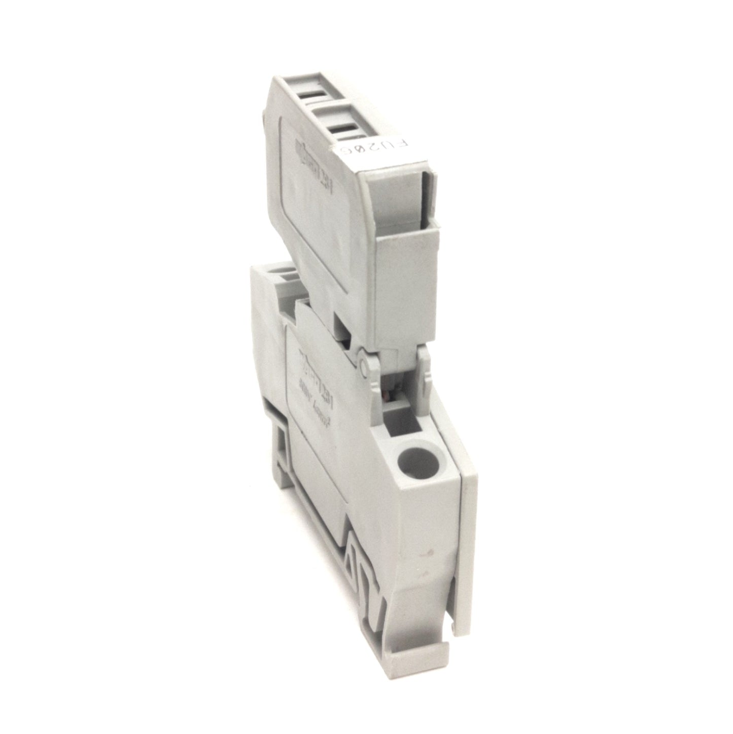 Used Lot of 2 Wago 281-623 2 Conductor Fuse Terminal Block 800V, 10A