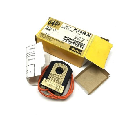 New Parker CFGC05 Gold Ring Valve Replacement Solenoid Coil 110/120VAC