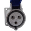Used Woodhead 330R6 Safeway Pin & Sleeve Receptacle, 250VAC, 30A, 2-Pole, 3-Wire