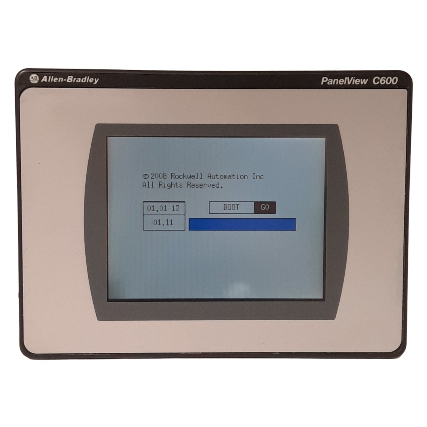 Used Allen Bradley 2711C-T6C PanelView C600 Touchscreen HMI *Broken Mounting Clip*