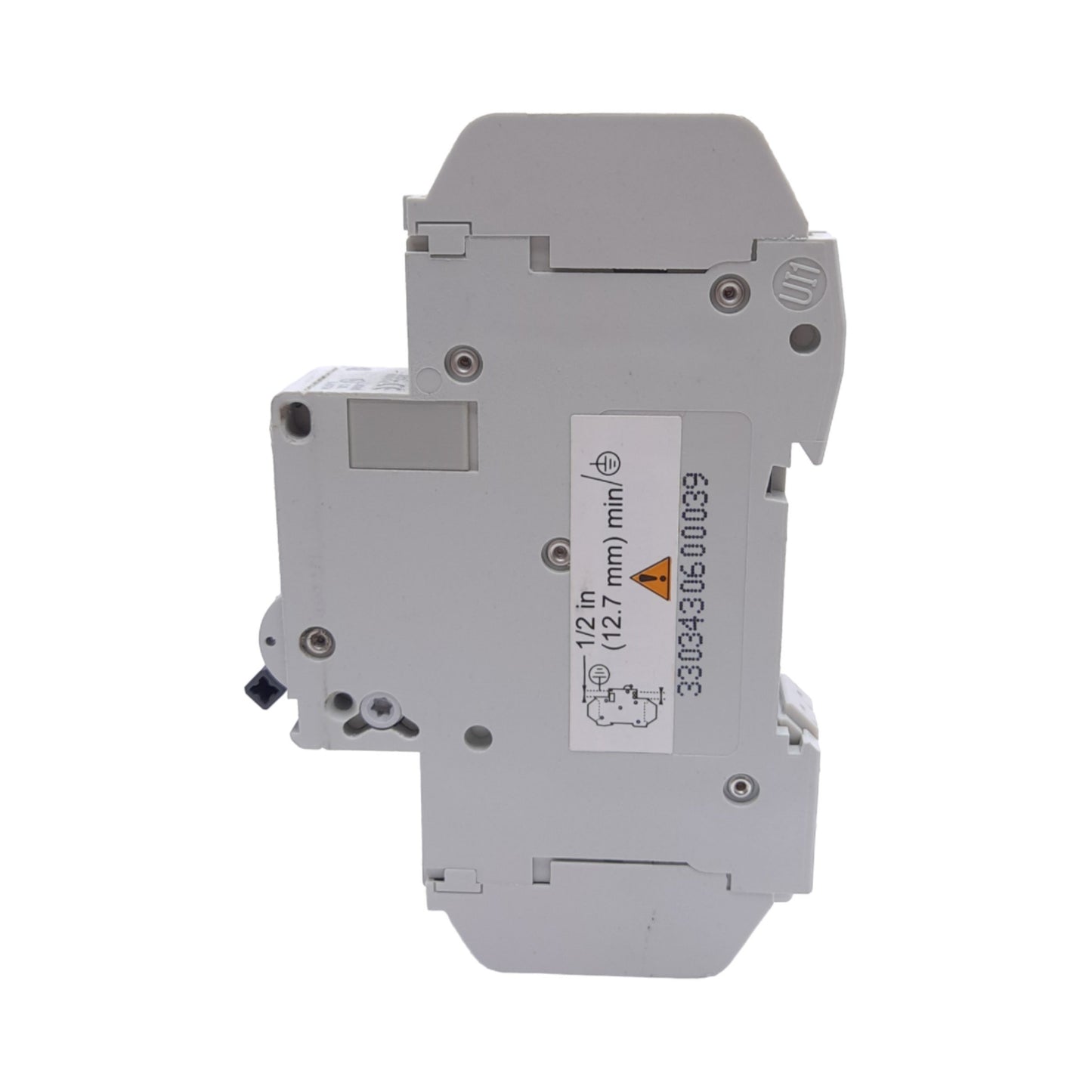 Used Schneider Electric 60103 Circuit Breaker, 1-Pole, 2A, 240VAC/60VDC, DIN Rail