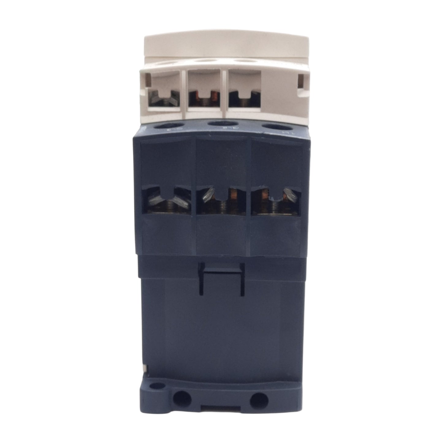 Used Telemecanique LC1D25BL IEC Contactor, 40A 600VAC, 3PST-NO, 24VDC Coil, DIN Rail