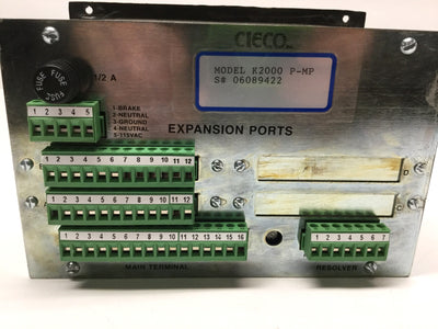 Used Cieco K2000 PMP PLS-Plus Resolver Based Programmable Safety Limit Switch 115VAC