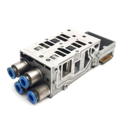 Used Festo VMPA2-FB-2-1 538000 Pneumatic Valve Sub-Base, G1/8, 6mm P2C, 10bar Max