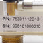 Used King Instrument 75301112C13 Acrylic Tube Flowmeter w/ Valve 0-100SCFM, 1/4in NPT
