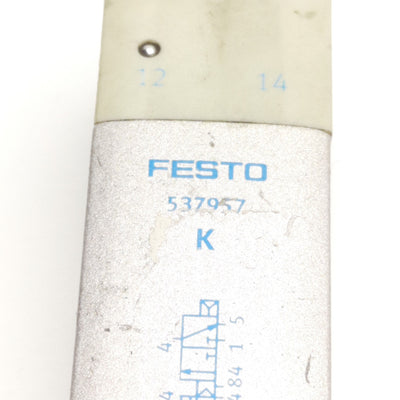 Used Festo VMPA2-M1H-K-PI 537957 Solenoid Valve 2x3/2-Way Closed, 3-10bar, 24VDC Coil