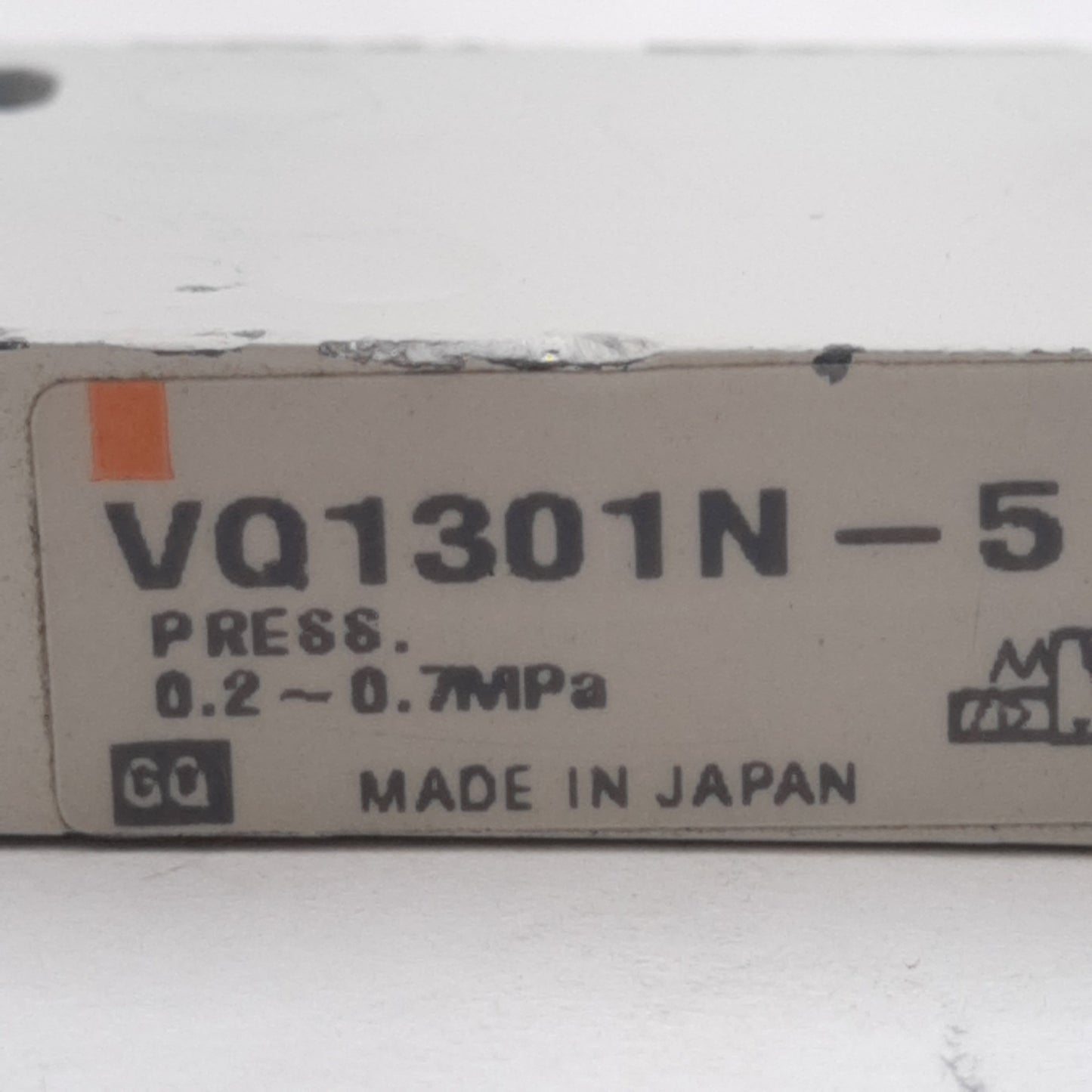 Used SMC VQ1301N-5 Solenoid Valve, 3-Position Closed Center, 0.2-0.7MPa, 24VDC Coil