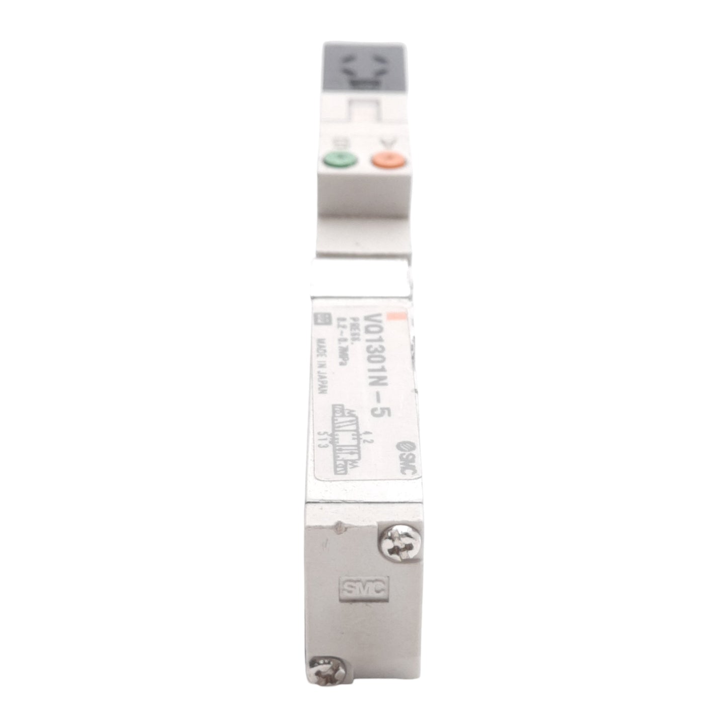 Used SMC VQ1301N-5 Solenoid Valve, 3-Position Closed Center, 0.2-0.7MPa, 24VDC Coil