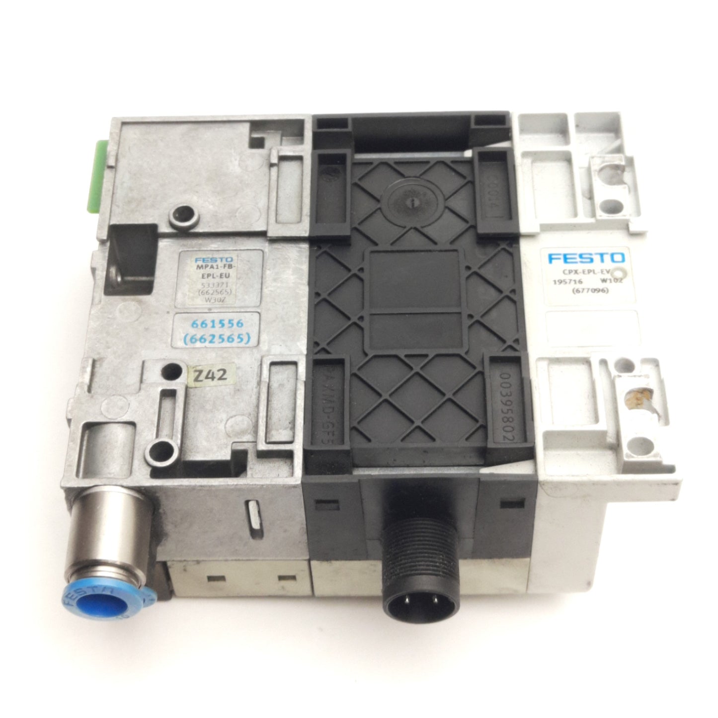 Used Festo CPX-FB13 MPA1-FB-EPL-EU Bus Node & Manifold 24VDC, G1/4 M7 Ports