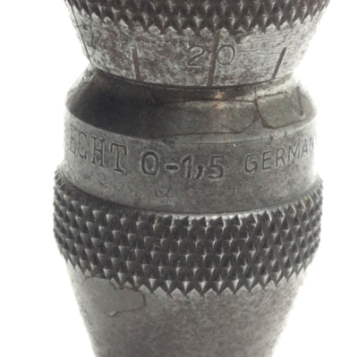 Used Albrecht 15-J0 Keyless Drill Chuck, 0 to 1.5mm Capacity, 19mm OD, J0 Mount