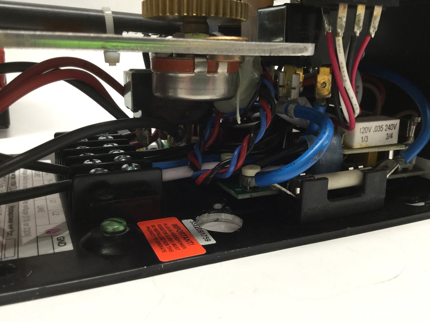 Used KB KBMD-240D 9370G w/FBR DC Motor Speed Control from a Durant Machine