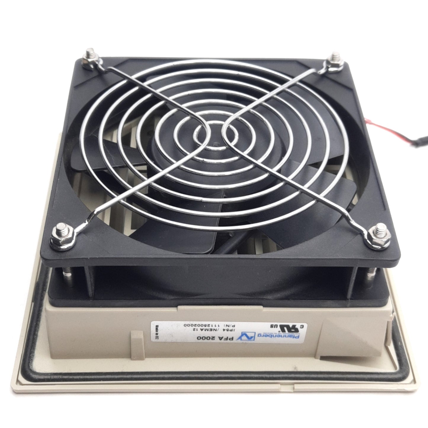 Used Pfannenburg 11125002000 PFA2000 Exhaust Grille W/ 24VDC Fan, 125mm x 125mm
