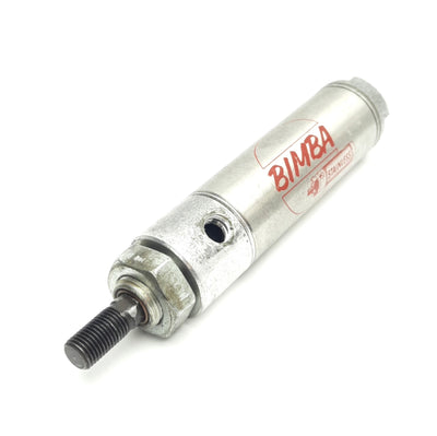 Used Bimba 122-D Pneumatic Cylinder 1-1/4in Bore, 2in Stroke, 1/8in NPT, Nose Mount