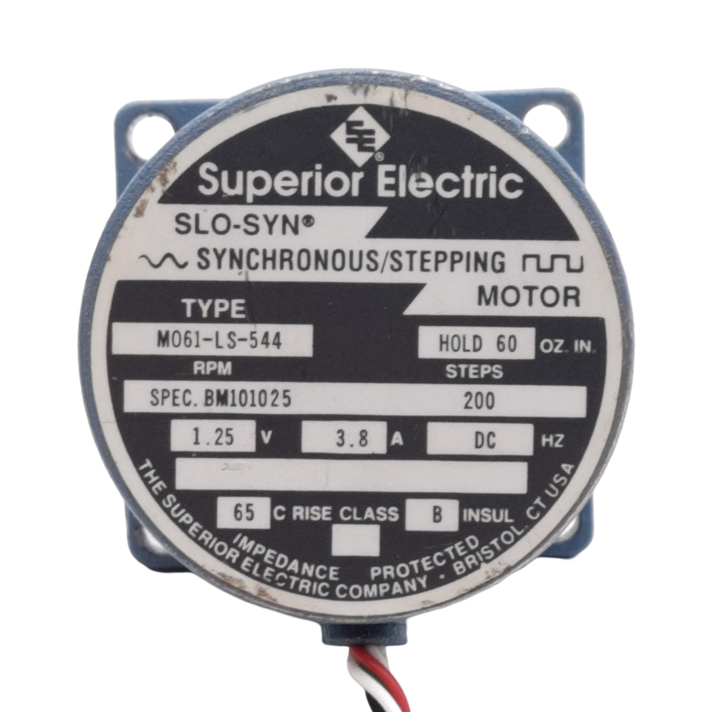 Used Superior Electric M061-LS-544 SLO-SYN Stepper Motor, 1.8°, 1.25VDC 3.8A, NEMA 23