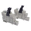 Used Lot of 2 Weidmuller 8536691001 PXZ35 Relay Socket, 250V, 16A, DIN Rail