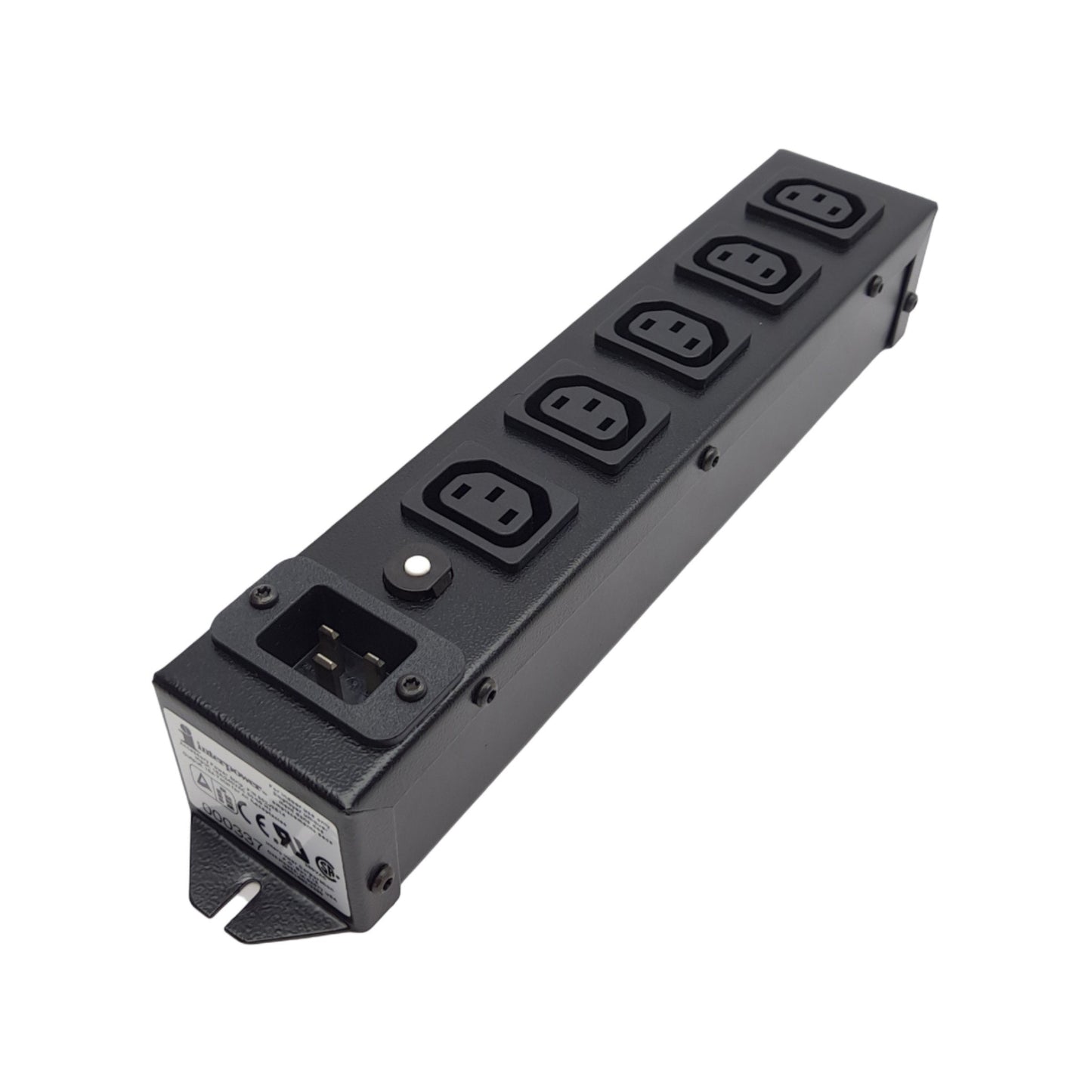 Used Interpower 852J2E14 Power Strip, 15A, 125-240VAC, 5-Outlet, 1-Inlet C20