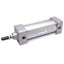 Used SMC NCDA1B200-0400 Pneumatic Cylinder, ø2" Bore, 5" Stroke, 250psi, 3/8" NPTF