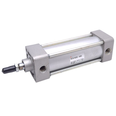 Used SMC NCDA1B200-0400 Pneumatic Cylinder, ø2" Bore, 5" Stroke, 250psi, 3/8" NPTF
