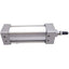 Used SMC NCDA1B200-0400 Pneumatic Cylinder, ø2" Bore, 5" Stroke, 250psi, 3/8" NPTF