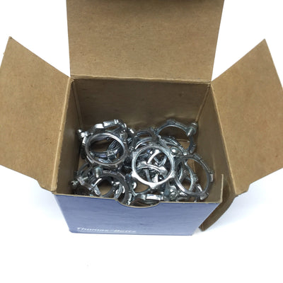 New Box of 25 T&B Thomas Betts 107 Rigid Metal Conduit Bonding Locknuts 3/4", Steel