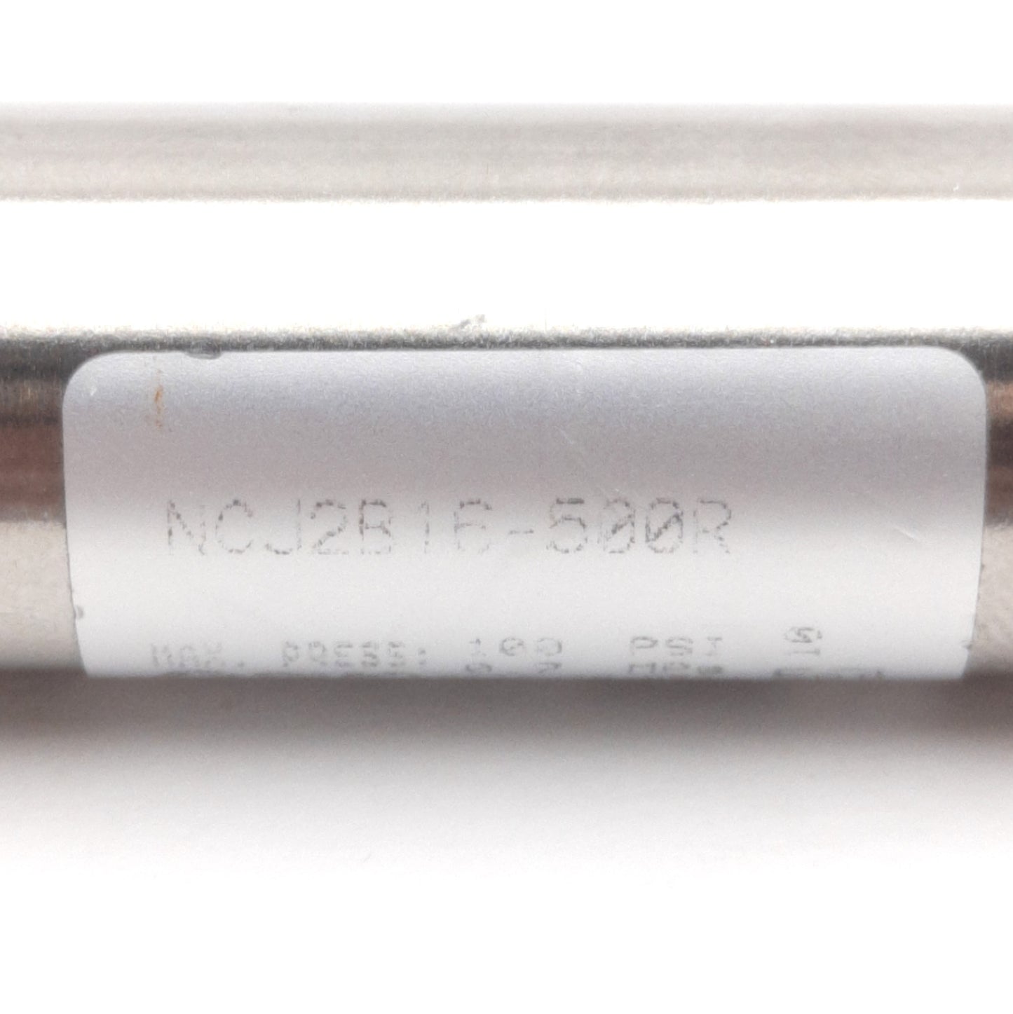 Used SMC NCJ2B16-500R Pneumatic Cylinder, 5/8in Bore, 5in Stroke, 10-32 Ports