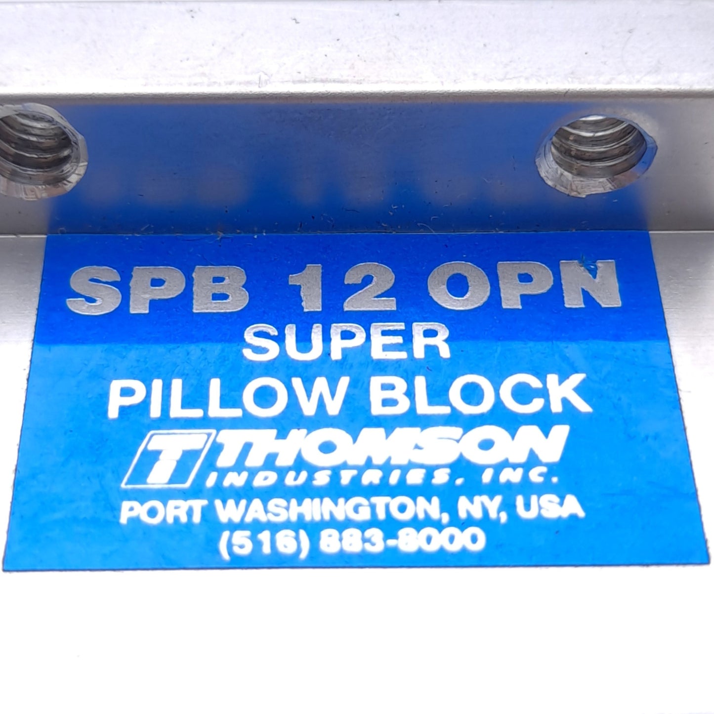 Used Thomson SPB12OPN Ball Bushing Pillow Block 3/4" Shaft 470lbf 1.88 x 1.56 x 2.75"