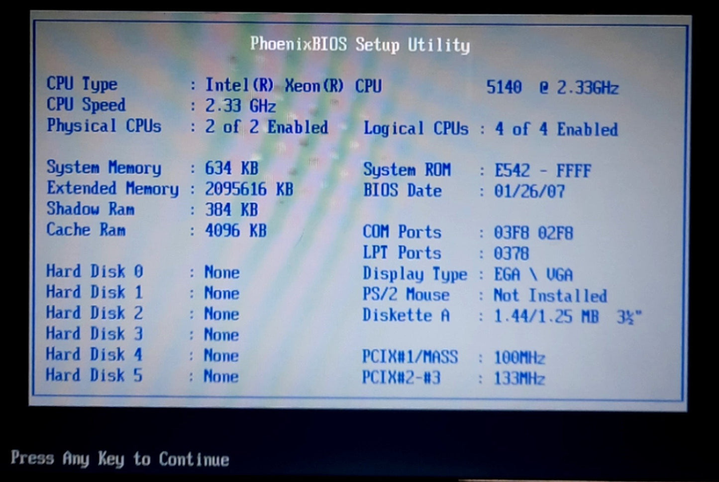 Used Supermicro X7DAL-E Motherboard & CPU, 2x Intel Xeon 4-Core 2.33GHz, 2GB RAM