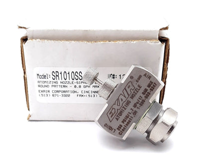 New Exair SR1010SS Atomizing Spray Nozzle Siphon FNPT, 0.5 scfm, 1.6 scfm, 0.8 gph