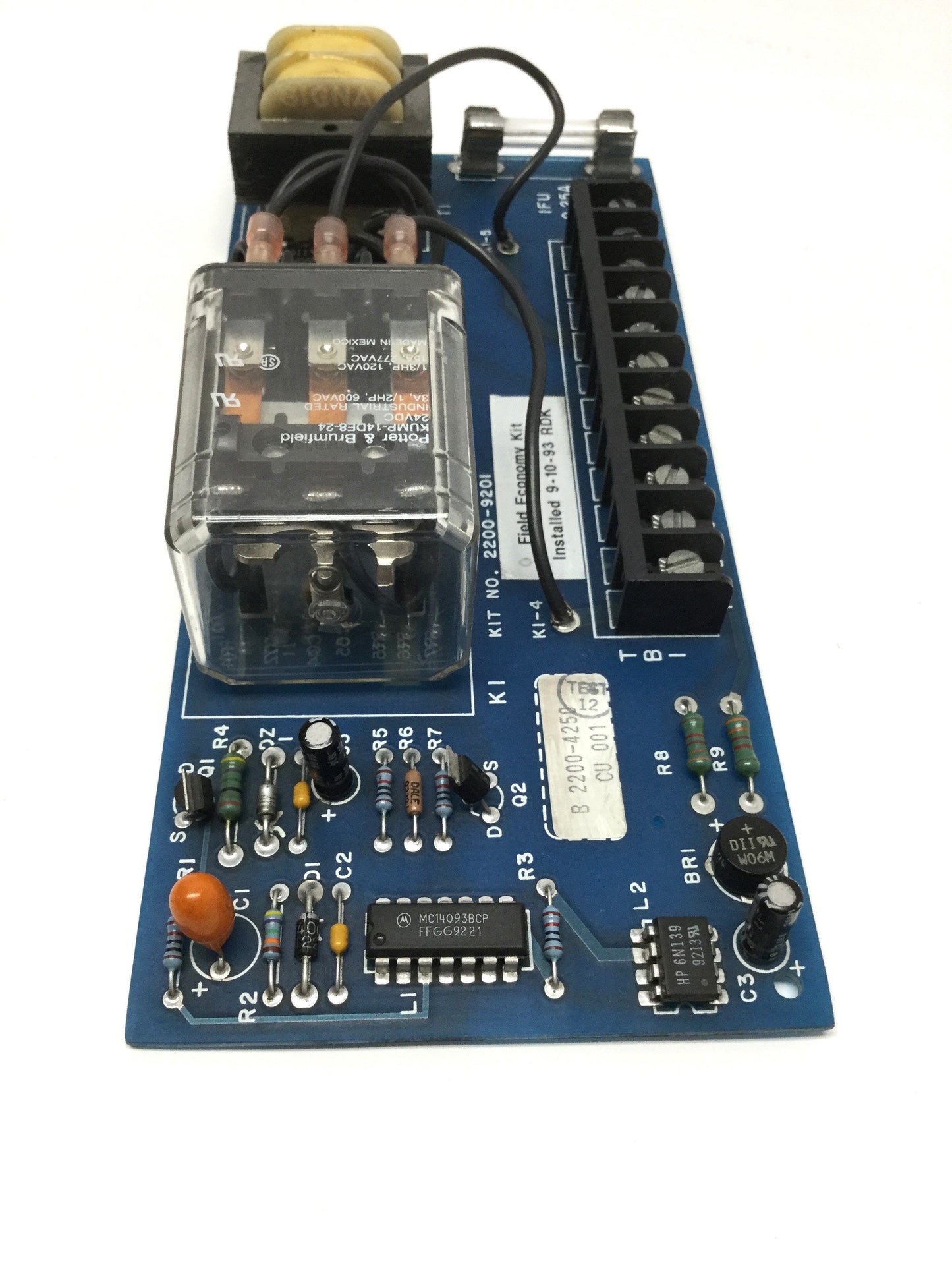 Used Nidec Emerson 2200-9201 Field Economy Kit Board, Winding Degradation Prevention