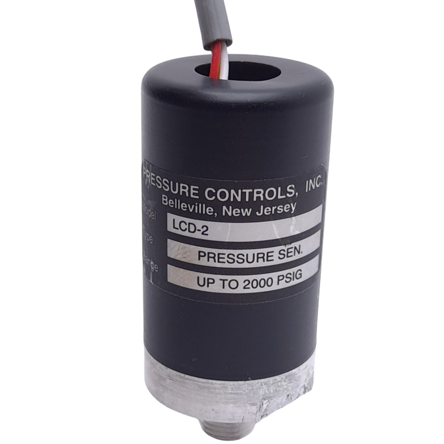 Used Pressure Controls Inc LCD-2 Pressure Sensor, 2-300psig, ø1-1/8", 1/8" Male NPT